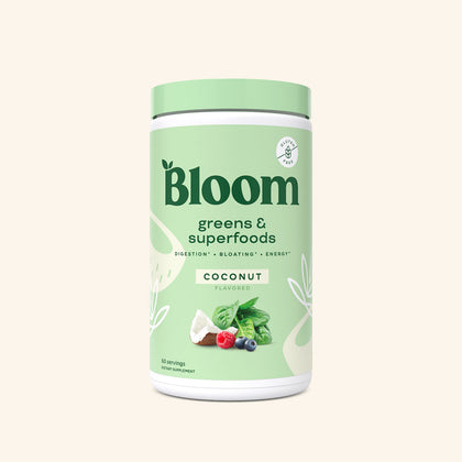 Bloom Nutrition Greens And Superfoods Powder - Coconut - 3oz/15ct