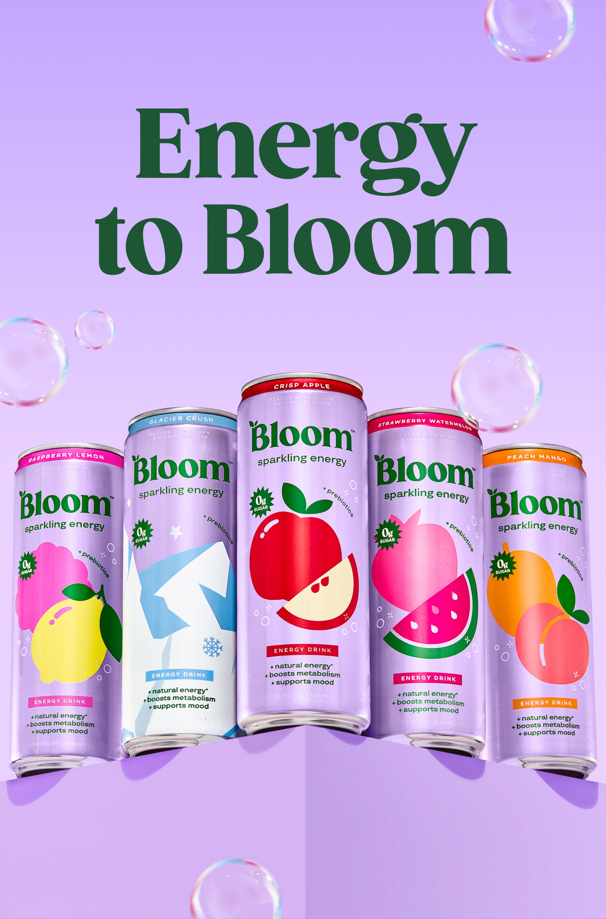 Sparkling Energy Drinks | Bloom Nutrition